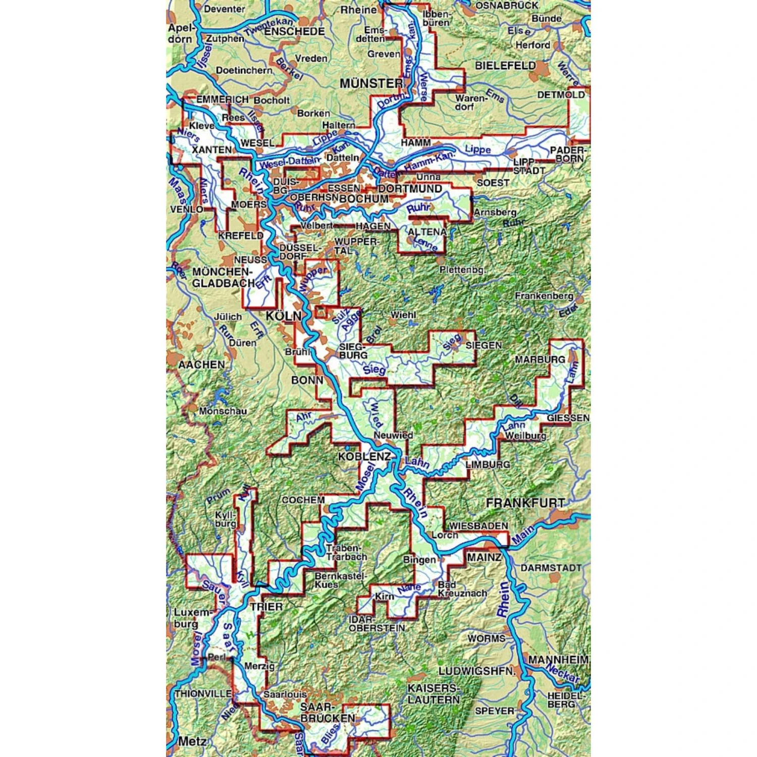TOURENATLAS TA3 WASSERWANDERN 03 RHEIN-MOSEL - Wasserkarte – Bild 2